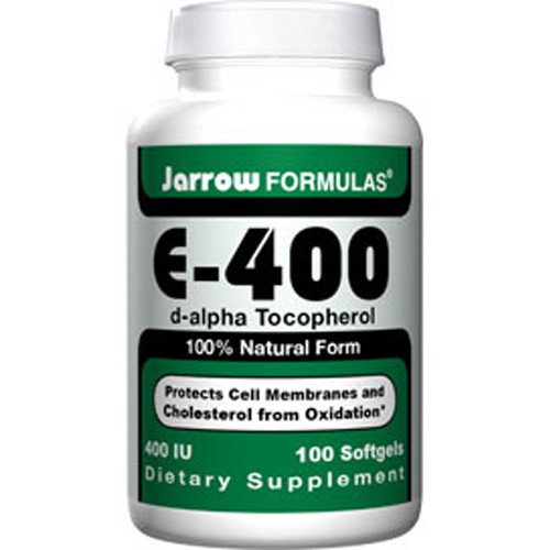 Jarrow Formulas E-400 (d-alpha Tocopherol) 250 Softgels