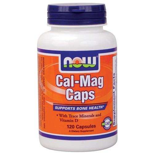 NOW Cal-Mag+D Caps - 120 Capsules