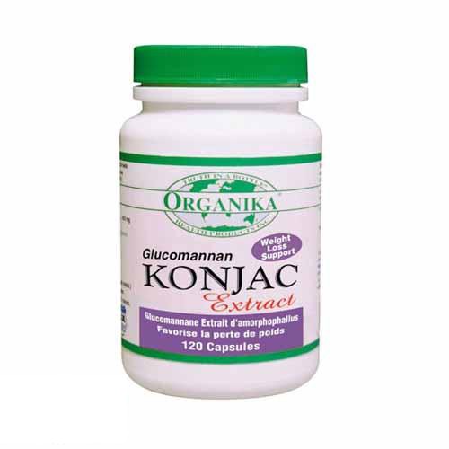 Organika Konjac Root Extract 450 mg  - 120 Capsules
