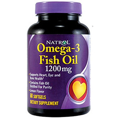 Natrol Omega-3 Fish Oil 1200mg 60 Softgels