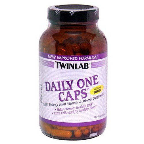 Twinlab Daily One Caps without Iron - 180 Capsules