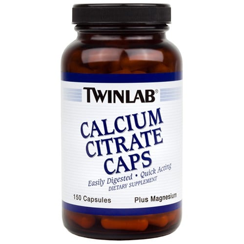 TwinLab Calcium Citrate Caps - 150 Capsules
