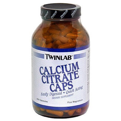 TwinLab Calcium Citrate Caps - 250 Capsules
