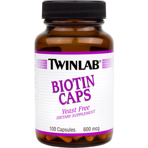 TwinLab Biotin Caps 600mcg - 100 Capsules