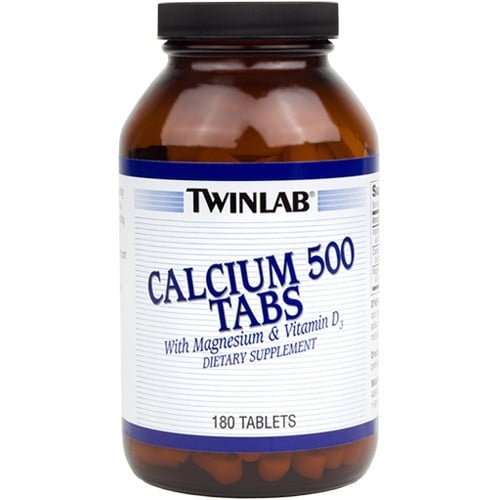 TwinLab Calcium 500 Tabs with Magnesium & Vitamin D - 180 Tablets