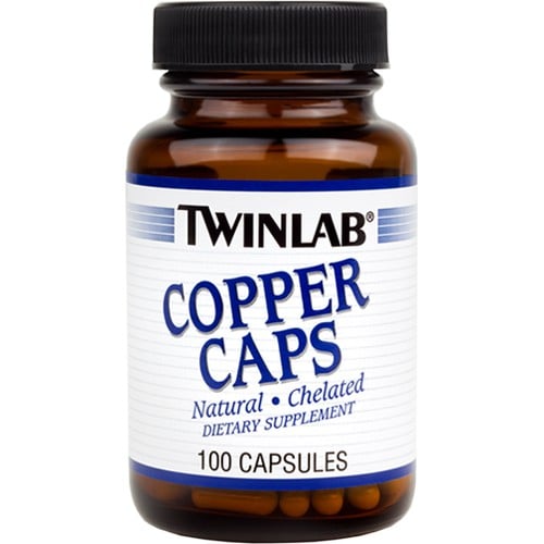 TwinLab Copper Caps 100 Capsules