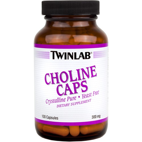 TwinLab Choline Caps 300mg - 100 Capsules