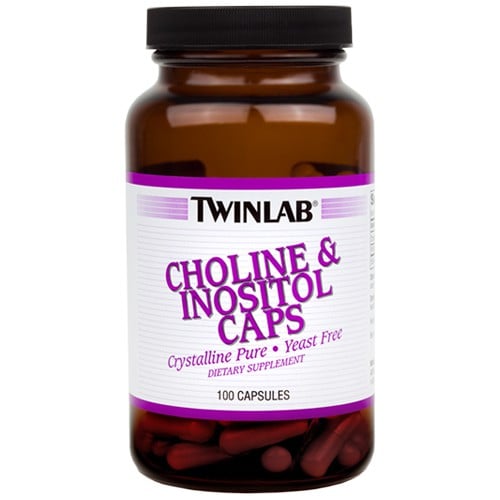 TwinLab Choline & Inositol Caps 500mg - 100 Capsules