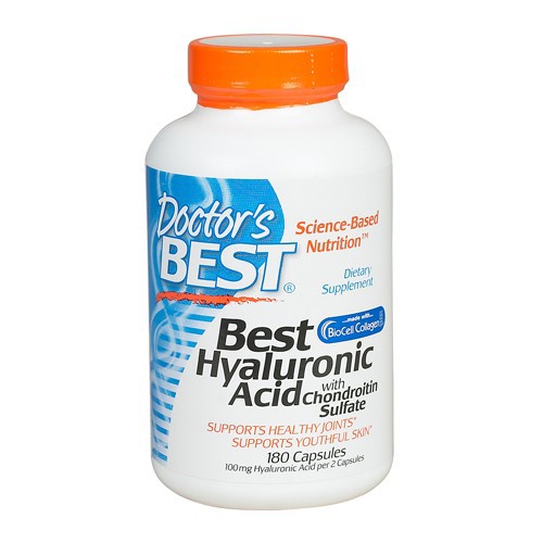 Doctor's Best Best Hyaluronic Acid with Chondroitin Sulfate - 180 Capsules