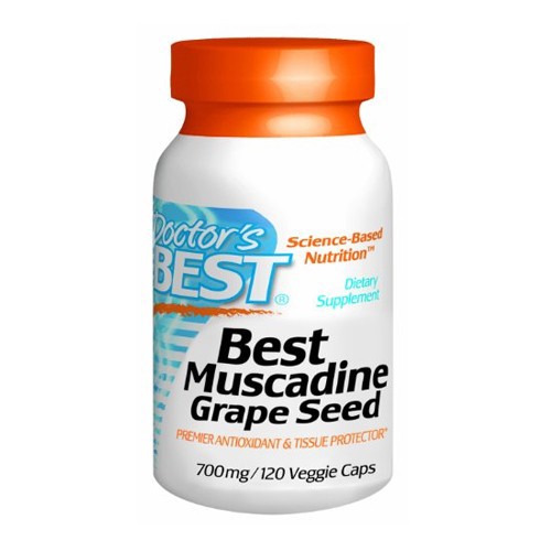 Doctor's Best Best Muscadine Grape Seed 700mg - 120 Veggie Caps