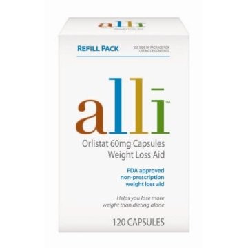 Glaxo Smith Kline Alli - FDA Approved Weight Loss - 120 Capsules