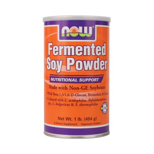 NOW Fermented Soy Protein French Vanilla - 1 lb.