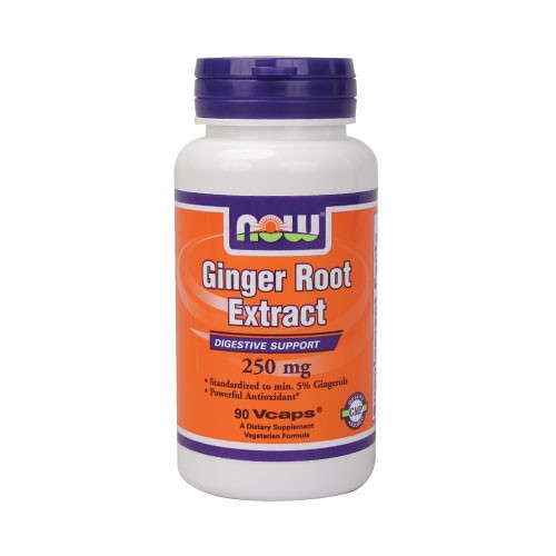 NOW Ginger Root Extract - 90 Vcaps