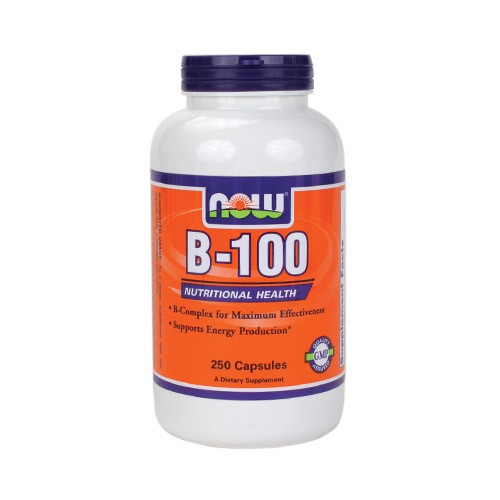 NOW Vitamin B-100 - 250 Capsules