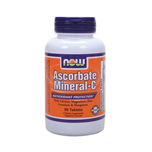 NOW Ascorbate Mineral-C - 90 Tablets