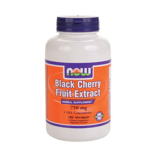 NOW Black Cherry Fruit Extract (750 mg) - 180 Vcaps