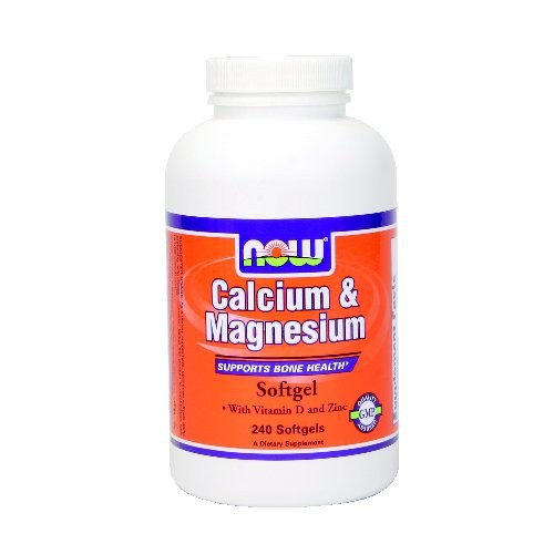 NOW Calcium & Magnesium with Vitamin D and Zinc - 240 Softgels