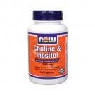 NOW Choline and Inositol < 500mg> - 100 Capsules